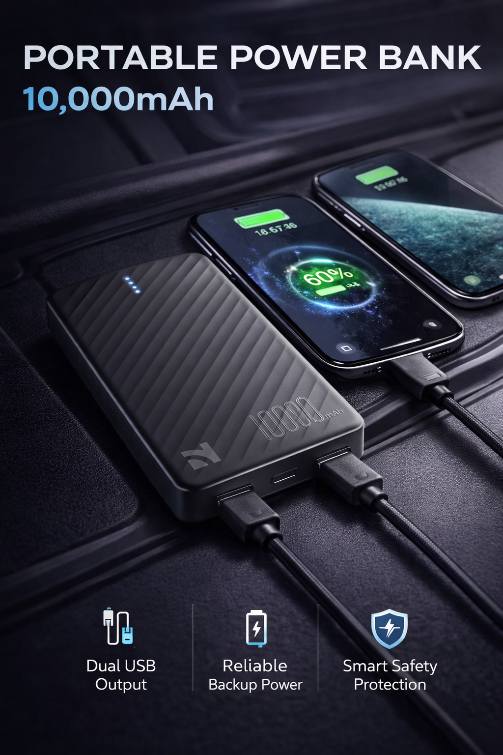 NCC 10000mAh Portable Power Bank