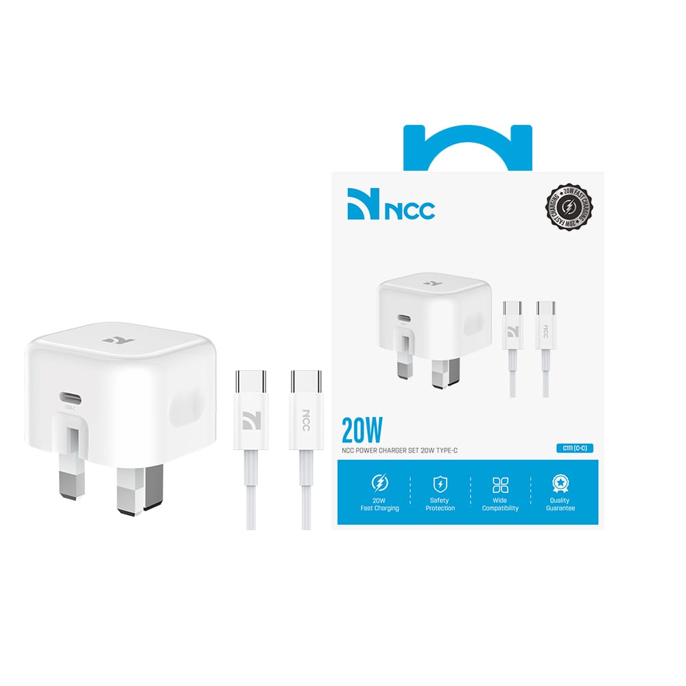 NCC Fast Charging 12W USB-A Power Adapter – Compact & Safe Wall Charger